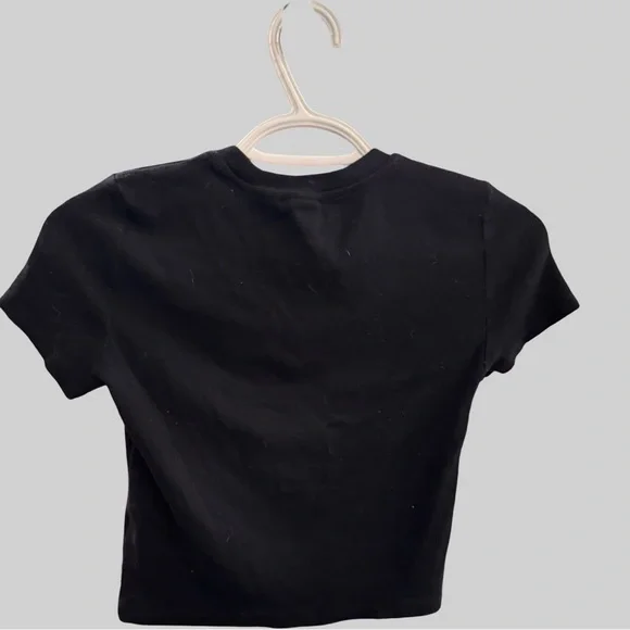 TNA Black Short Sleeve Baby Tee - Picture 7 of 7